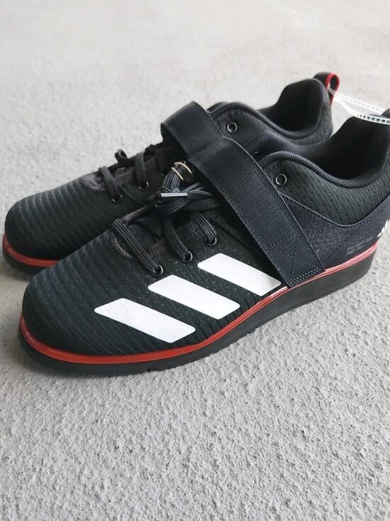 Adidas Powerlift 5 Weightlifting Men\'s Shoes Size 8 Black Red IH8238 main image 12